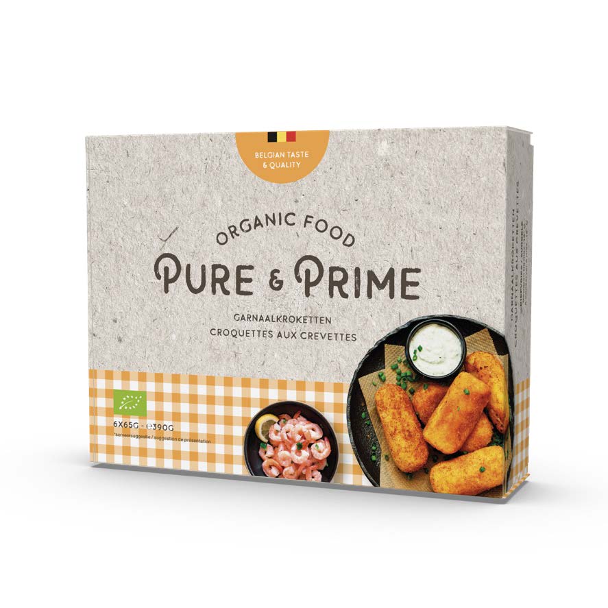 Pure & Prime Croquettes de crevettes bio 6x65g
